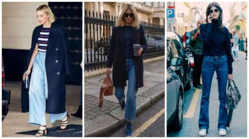 Синий цвет сочетание в одежде 2022. С чем носить тёмно-синий цвет: стильные сочетания 2022/2023