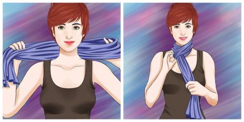 Как завязать треугольный ШАРФ на пальто. Как завязать ШАРФ на пальто и не только (58 фото)