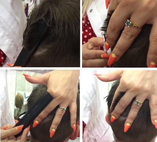 Как укоротить челку мужчине. Пошаговая инструкция, как подстричь мужчину, парня ножницами: формируем макушку стрижки «Полубокс»