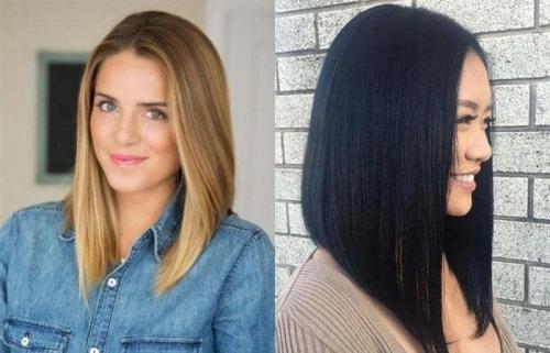 Удлиненная по бокам челка. Разновидности челки с фото 20