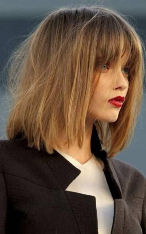 Удлиненная по бокам челка. Разновидности челки с фото 26