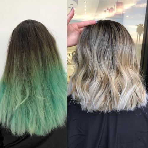 Какой цвет нейтрализует зеленый. Как и чем закрасить зеленый цвет волос