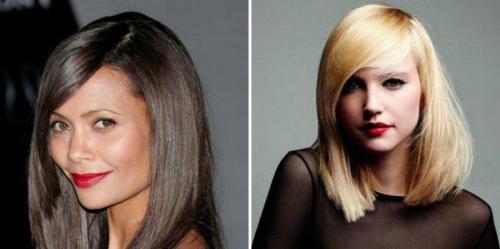 Косая челка с уголком. Типы косой челки