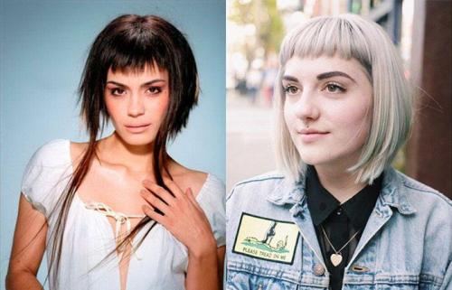 Косая челка с уголком. Типы косой челки 23