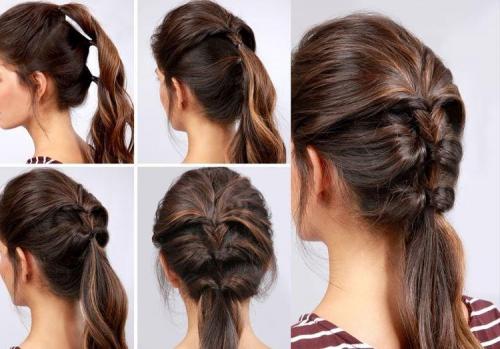 Видео Модель Валерия Серия быстрых причесок. Легкие прически самой себе за 5 минут: пошаговые фото