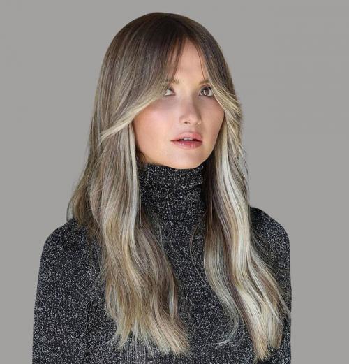 Челка по бокам на длинные волосы. Кому идет удлиненная челка