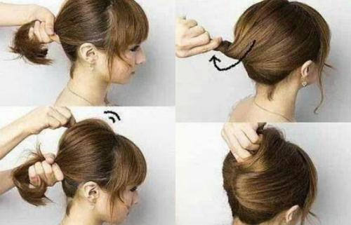 Мастер-класс: как создать прическу 'ракушка с цветами' своими руками 01