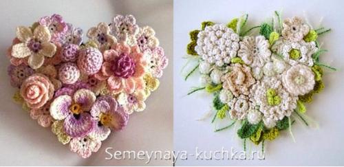 Как связать крючком 7 великолепных цветов.. (что можно украсить цветами крючком)