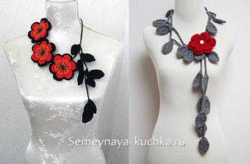 Как связать крючком 7 великолепных цветов.. (что можно украсить цветами крючком)