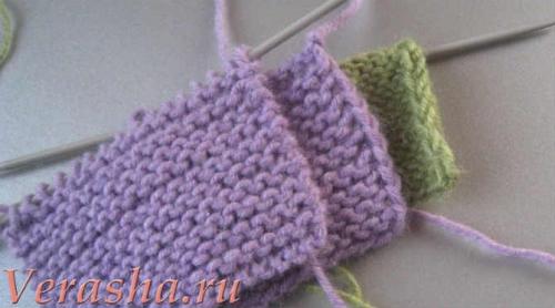 Красивый кромочный край спицами. Кромочная петля, как вязать спицами?