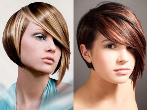 Прически с мелированием волос. Особенности мелирования на коротких волосах 01