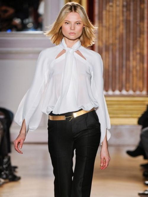 С чем носить черную блузку из прозрачной ткани. С чем носить блузку из прозрачной ткани 01