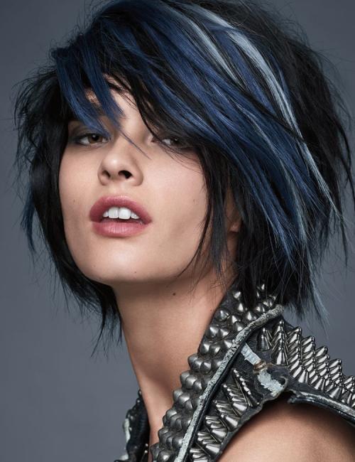 Мелирование на темные короткие волосы с челкой. Основные стили мелирования на короткие волосы