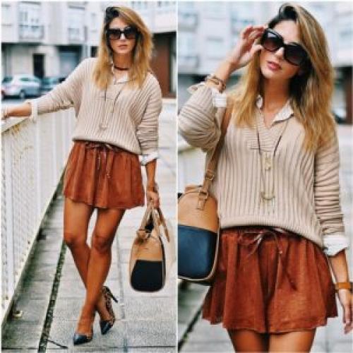 Какие аксессуары идеально дополняют образ с замшевой мини-юбкой. Особенности создания наряда с замшевой юбкой