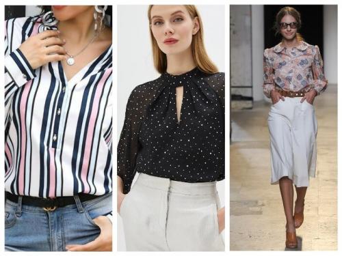 С чем носить блузку. Стильные женские блузки 2022 — красивые новинки