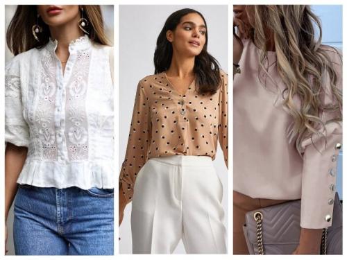 С чем носить блузку. Стильные женские блузки 2022 — красивые новинки