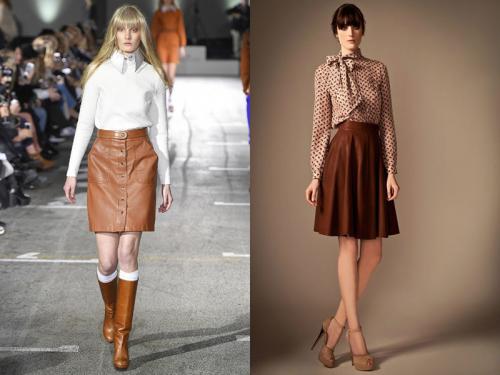 Юбка из натуральной замши коричневого цвета: как выбрать и сочетать 14