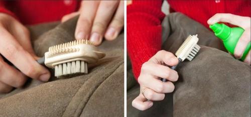 Как устранить пятна на юбке из натуральной замши коричневого цвета. Как почистить замшу?