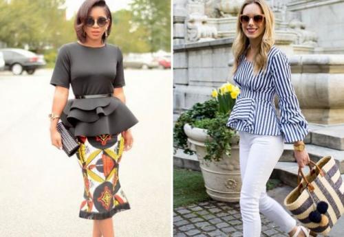 Блузка с баской модно или нет. Разнообразие фасонов блузок с баской, их модные расцветки