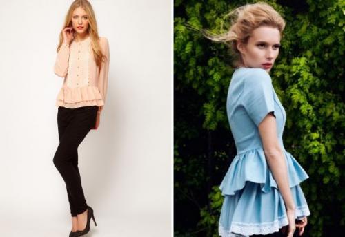 Блузка с баской модно или нет. Разнообразие фасонов блузок с баской, их модные расцветки