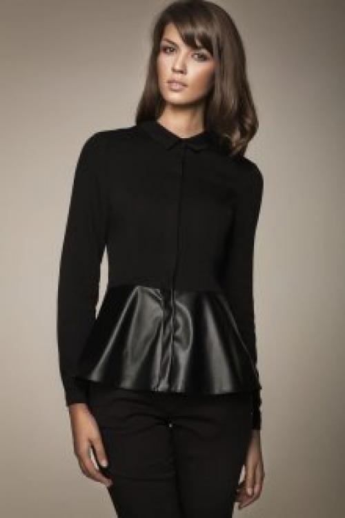 Кружевная блузка 2022 Белая или Черная с Баской. Цветовые акценты: контрасты и сочетания