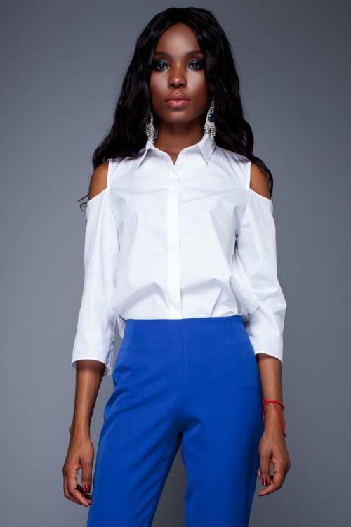 Как носить черную блузку. Модели 05