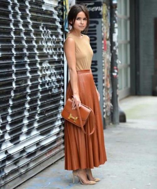 Могу ли я носить кожаную мини юбку Солнце в холодное время года. Варианты длины