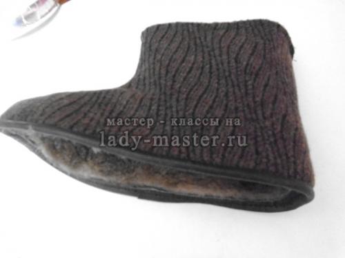 Бабуши выкройка. Меховые зимние тапки своими руками