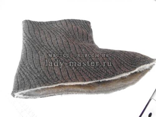 Бабуши выкройка. Меховые зимние тапки своими руками