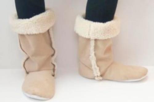 Домашние сапожки из флиса выкройка. Сапожки из флиса своими руками