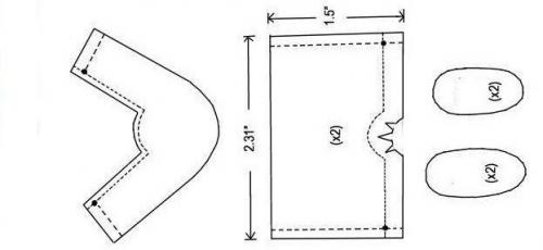 Детские сапожки выкройка. Выкройка угги для малышей