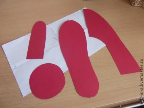 Сапожки декоративные маленькие выкройки с размерами. 