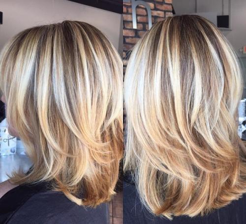 Стрижка и мелирование на средние волосы. Наиболее подходящие прически с мелированием