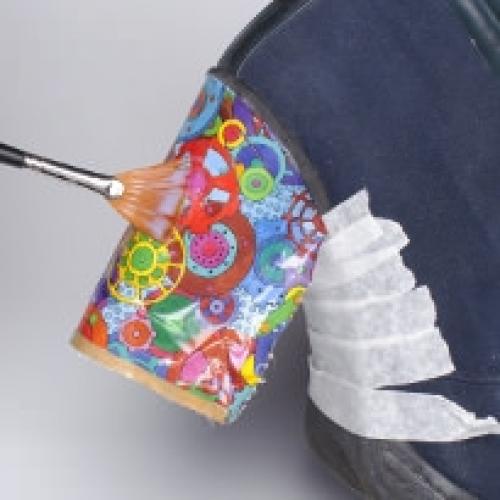 Как сделать декупаж на обуви и других кожаных изделиях