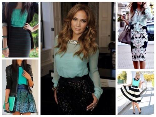 Мятный цвет сочетание с другими цветами. Удачные цветовые решения