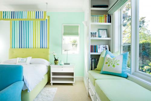 Мятный цвет в интерьере гостиной. Мята и жилые пространства, или особенный цвет в спальне и детской