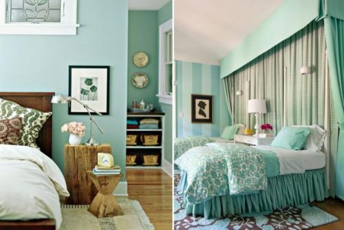 Современный интерьер в мятном цвете. Сочетание цветов в интерьере — мятный цвет