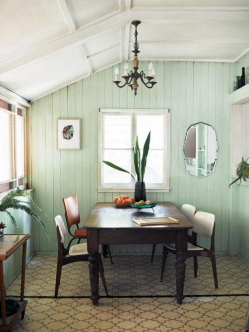 Современный интерьер в мятном цвете. Сочетание цветов в интерьере — мятный цвет