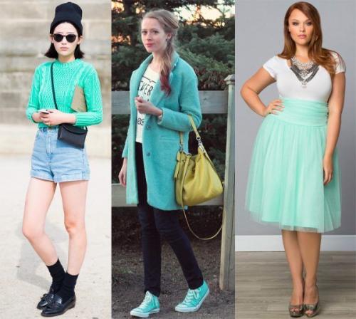 Мятный цвет кому идет. Мятный цвет в одежде: как сочетать