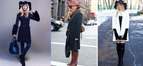 Что носить с пальто на голове. Что подойдет