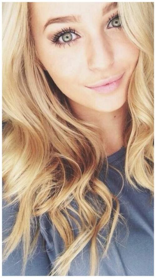 Макияж для зеленых глаз и русых волос. Дневной