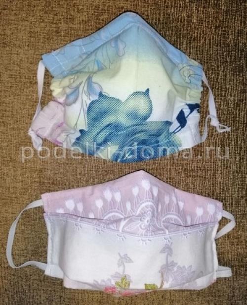 Как сделать черную маску из ткани.  Защитные маски для лица