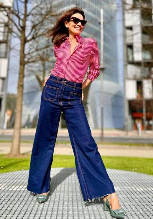 С чем носить джинсы клеш зимой. Джинсы клеш: с чем носить