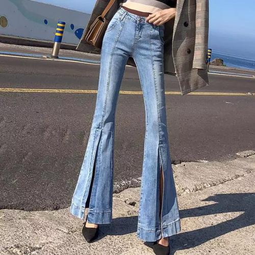 Брюки клеш от колена 2023. Модные разновидности джинсов-клеш