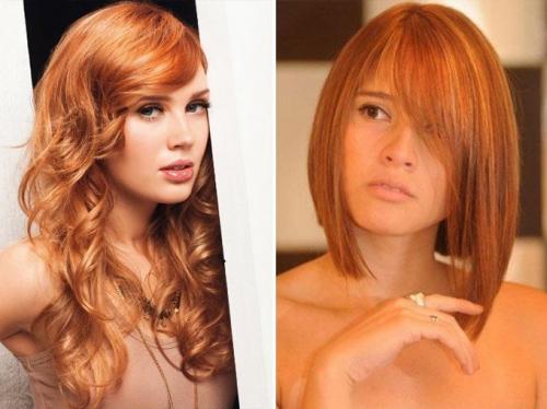 Как мелировать рыжие волосы с челкой в домашних условиях. Плюсы и минусы рыжего мелирования 08