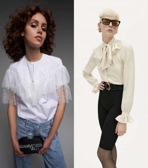 Кружевные блузки 2021. Модные женские блузки 2021: основные тренды