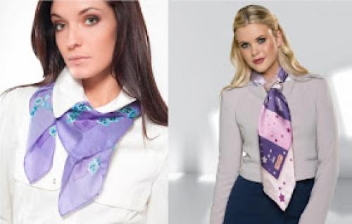 Какие виды платков можно использовать для стилизации белой рубашки.  Как завязать платок