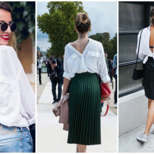 Какие аксессуары можно использовать для создания романтичного образа с белой рубашкой женской. Как носить белую рубашку женщине