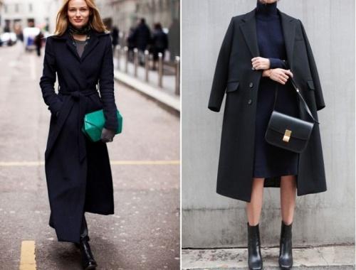 С каким шарфом носить черное пальто. Как и с чем носить пальто черного цвета?
