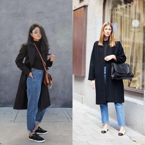 С каким шарфом носить черное пальто. Как и с чем носить пальто черного цвета?